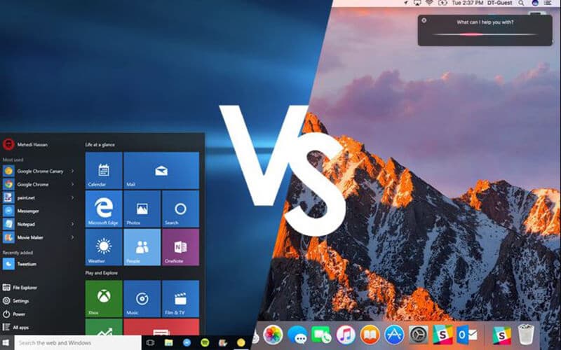 Comparing Windows vs Mac OS