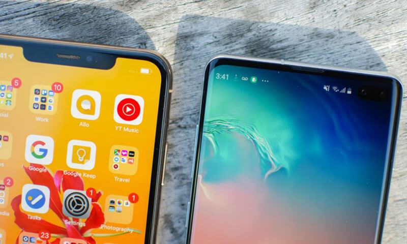 Samsung Galaxy S10 vs Apple iPhone XS Features and applications