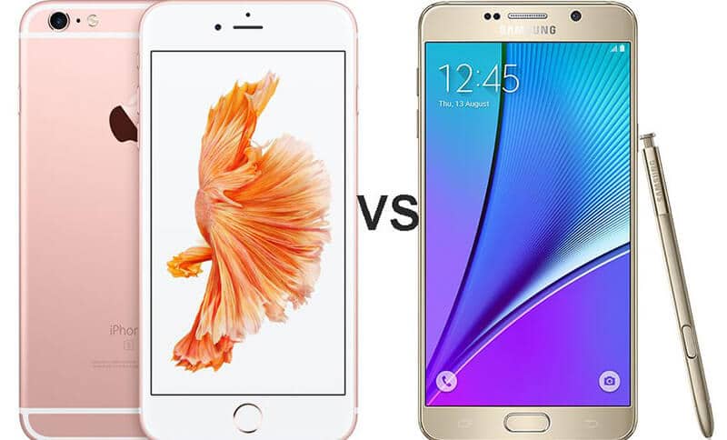 iPhone 6S Plus vs Samsung Galaxy Note 5