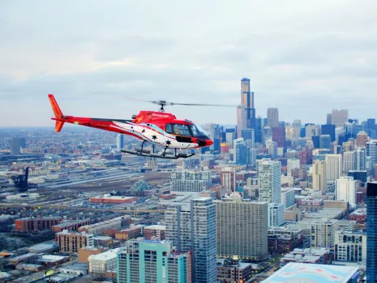 Helicopter tour of Chicago
